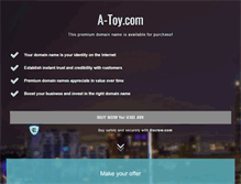 Tablet Screenshot of a-toy.com